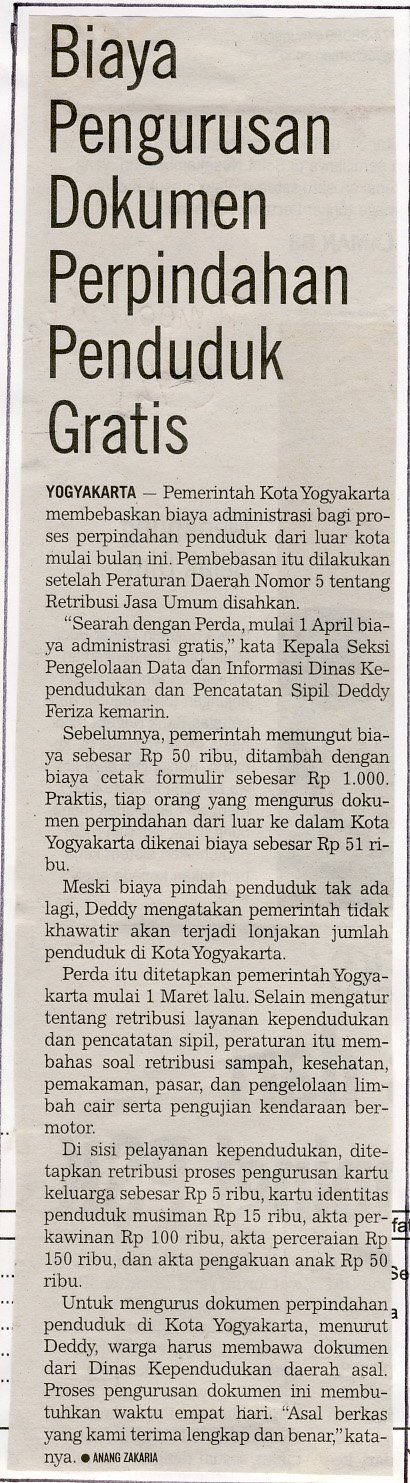 Kliping jogja terbaru
